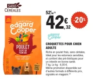 Croquettes pour chien adulte Edgard & Cooper