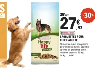 Croquettes pour chien adulte Versele-Laga Happy life