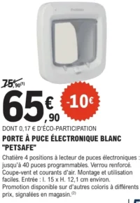 Porte à puce électronique blanc "PetSafe"