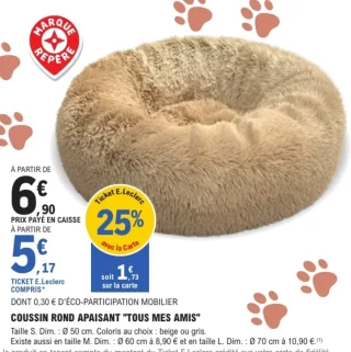 Coussin Rond Apaisant "Tous Mes Amis"