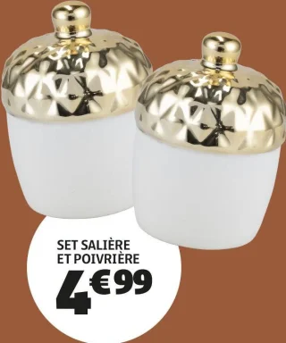 Set salière et poivrière
