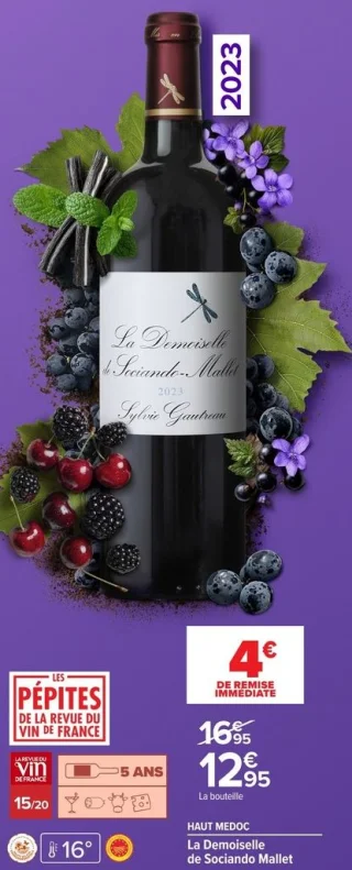 Vin rouge Haut Medoc La Demoiselle de Sociando Mallet