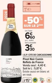 Pinot Noir Camin Reflets de France