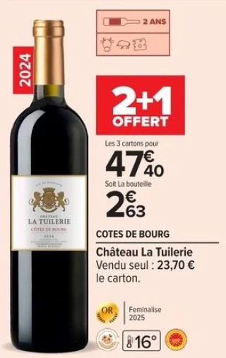 Château La Tuilerie Cotes de Bourg