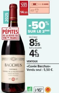 Ventoux «Cuvée Bacchus» Rouge