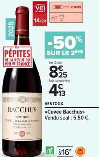 Ventoux «Cuvée Bacchus» Rouge