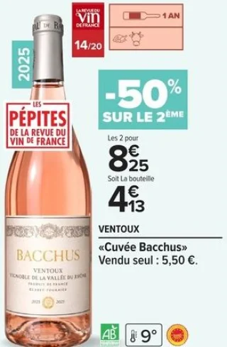 Ventoux «Cuvée Bacchus» Rosé