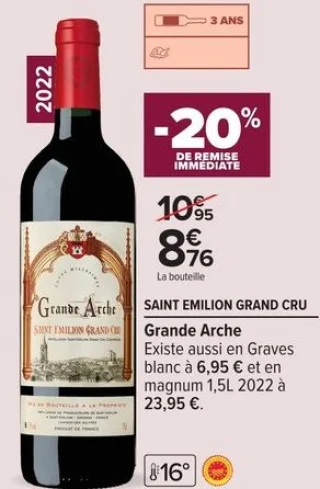 Grande Arche SAINT EMILION GRAND CRU