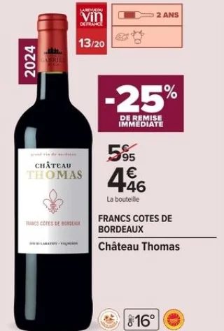 Château Thomas FRANCS COTES DE BORDEAUX