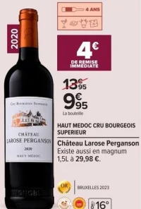 Château Larose Perganson Haut Médoc Cru Bourgeois Supérieur 2020