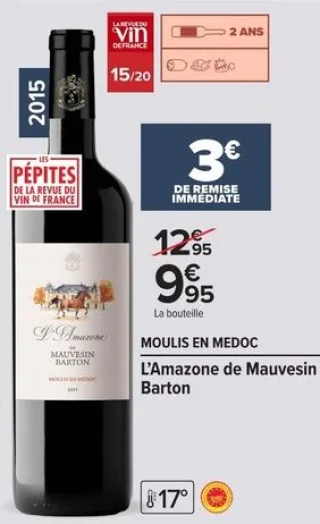 L'Amazone de Mauvesin Barton Moulis En Medoc 2015