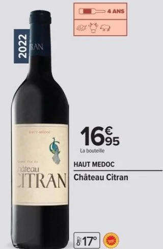 Vin rouge Château Citran Haut Médoc