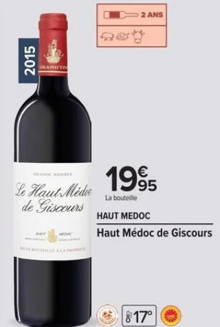Vin rouge Haut Médoc de Giscours Haut Médoc