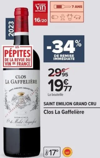 Clos La Gaffelière Saint Emilion Grand Cru 2023