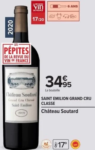 Château Soutard Saint Emilion Grand Cru Classe 2020