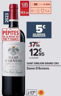 Dame D'Armens Saint Emilion Grand Cru 2023