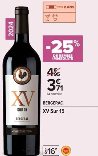 Bergerac XV Sur 15