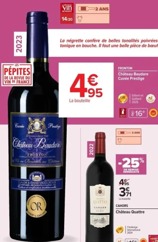 Fronton Château Baudare Cuvée Prestige