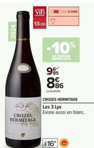 Crozes Hermitage Les 3 Lys