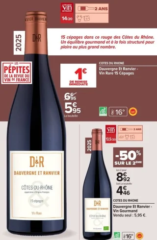 Dauvergne Et Ranvier - Vin Rare 15 Cépages Côtes du Rhône