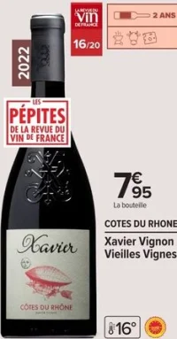 Vin rouge COTES DU RHONE Xavier Vignon Vieilles Vignes