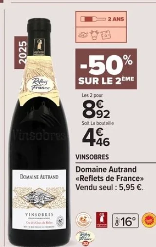 VINSOBRES Domaine Autrand «Reflets de France»