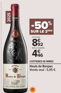 COSTIERES DE NIMES Hauts de Bonpas
