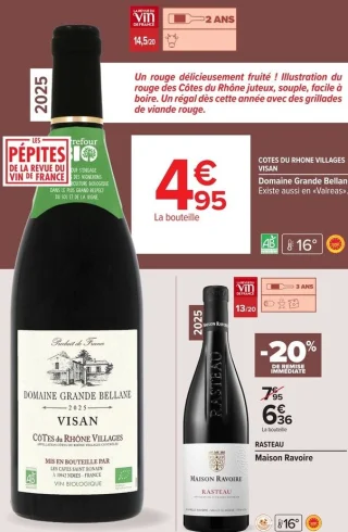 COTES DU RHONE VILLAGES VISAN Domaine Grande Bellane