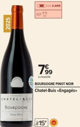 Bourgogne Pinot Noir Chatel-Buis «Engagés»