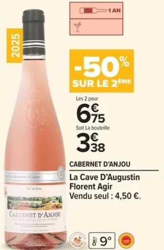 Cabernet d'Anjou - La Cave D'Augustin Florent