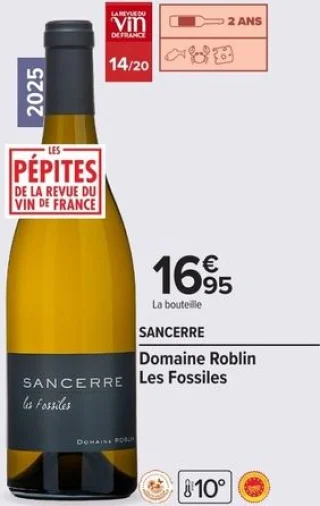 SANCERRE Domaine Roblin Les Fossiles