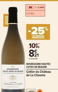 Bourgogne Hautes Cotes de Beaune Cellier du Château de La Chaume