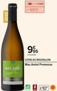 Vin blanc Mas Amiel Promesse Côtes du Roussillon