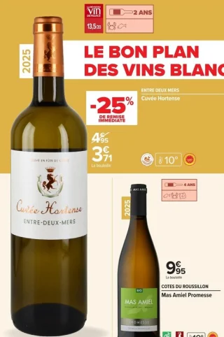 Vin blanc Cuvée Hortense Entre-Deux-Mers