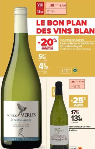 Faute de Merles Je Ne Bois Que Ça Le Merle Original