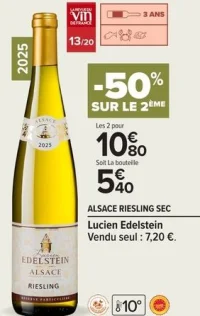 Alsace Riesling Sec Lucien Edelstein