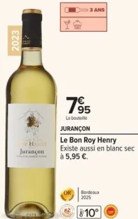 JURANÇON Le Bon Roy Henry