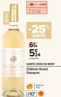 SAINTE CROIX DU MONT Château Grand Dousprat