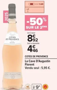 COTES DE PROVENCE La Cave D'Augustin Florent