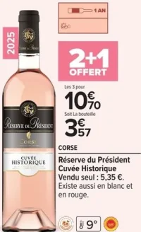 CORSE Réserve du Président Cuvée Historique