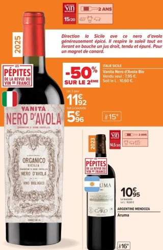 Italie Sicile Vanita Nero d'Avola Bio