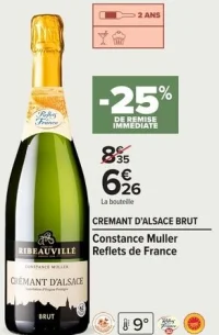 Crémant d'Alsace Brut Constance Muller Reflets de France