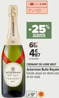 CREMANT DE LOIRE BRUT Ackerman Bulle Royale