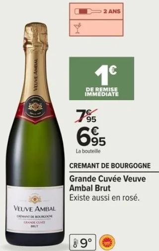 CREMANT DE BOURGOGNE Grande Cuvée Veuve Ambal Brut