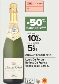 Louis De Fortin - Reflets De France Cremant de Loire Brut