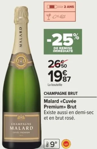Champagne Brut Malard «Cuvée Premium» Brut