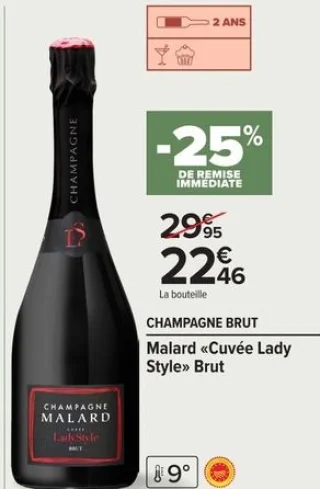 Champagne Brut Malard «Cuvée Lady Style» Brut