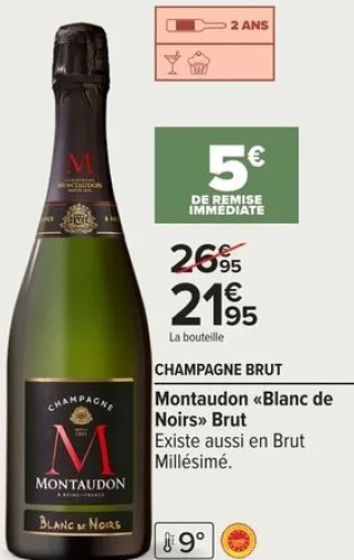 Champagne Montaudon «Blanc de Noirs» Brut
