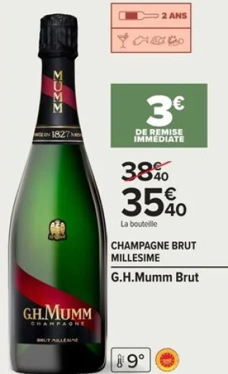 Champagne Brut Millesime G.H.Mumm Brut