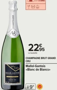 Champagne Brut Grand Cru Mallol-Gantois «Blanc de Blancs»